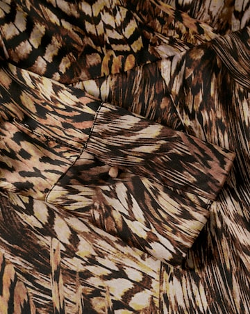 Mango Pluma Animal Print Fluid Dress