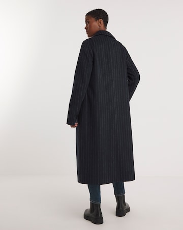 Navy Pin Stripe Coat