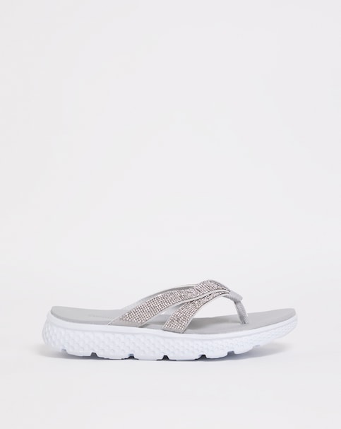 Cushion Walk Glitzy Toe Post Sandal E Fit