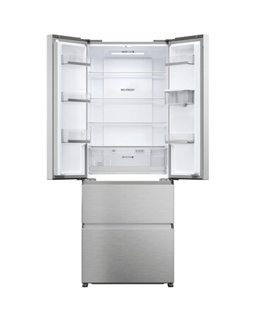 Haier HFR5719EWMP Total No Frost American Fridge Freezer Silver + Install