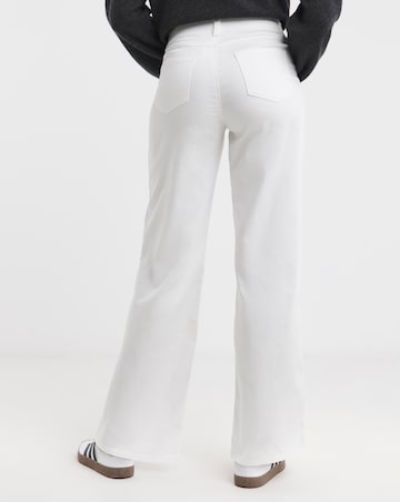 White Wide Leg Jeggings