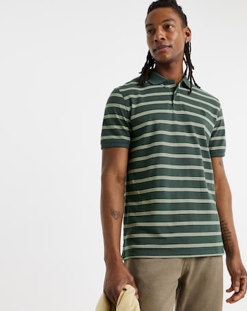 Timberland Striped Short Sleeve Polo Shirt