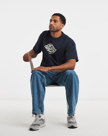 Dickies Short Sleeve Forth Shaw Logo T-Shirt - Navy
