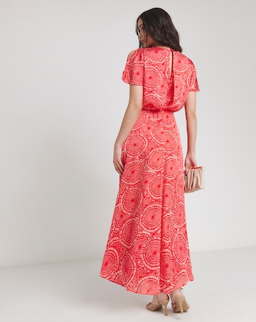 Joanna Hope Blouson Split Sleeve Dress