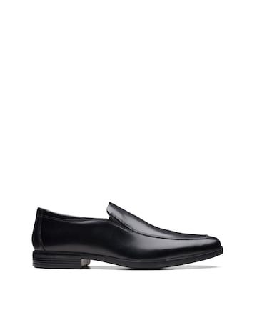 Clarks Howard Edge Shoes Wide Fit - Black