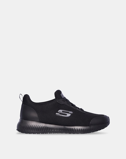 Skechers Black Squad Lace Trainers - Standard Fit (D)