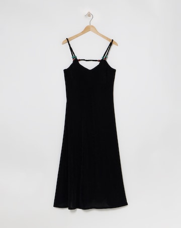 Simply Be Luxe Jersey Trapeze Maxi Dress With Bead Detail