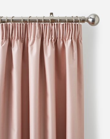 Faux Silk Pencil Pleat Blackout Curtains
