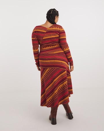 Joe Browns Orange Autumn Shades Midaxi Dress