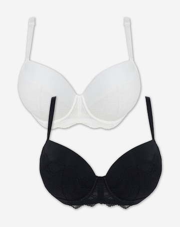 Pretty Secrets (2 Pack) Boost Plunge Bras (B-F)
