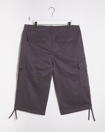 3/4 Length Twill Cargo Short