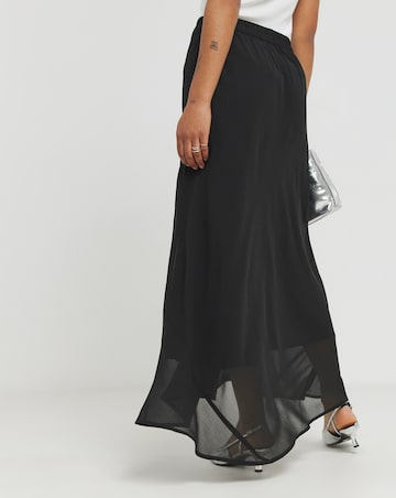 Religion Flowy Midi Skirt