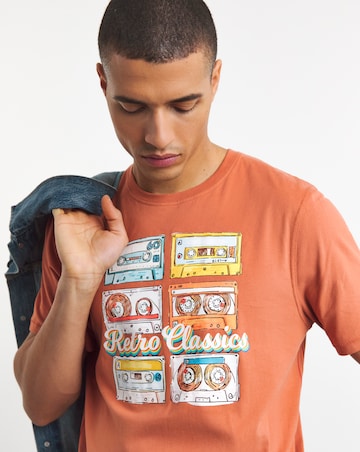 Joe Browns Cassette Print T-Shirt Long Length