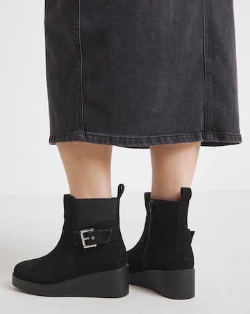 Natalie Wedge Chelsea Boots - Wide Fit (E)