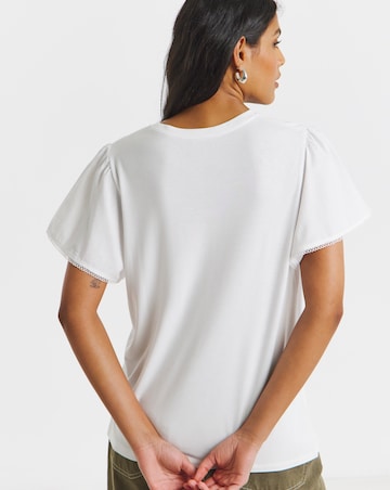 White Angel Sleeve T-Shirt