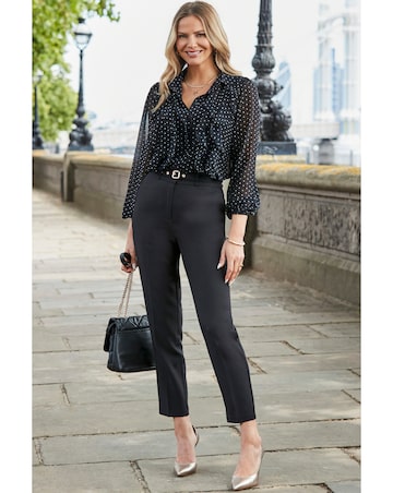 Sosandar Ruffle Front Shirt