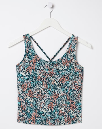 FatFace 'Ebb & Flow' Elowen Print Crop Top