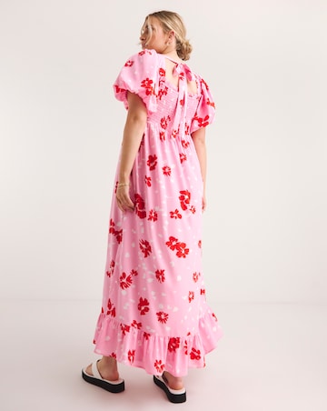 Lovedrobe Puff Sleeve Maxi Dress