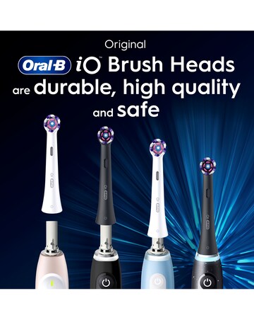Oral-B iO Radiant White Black Refill heads 4 Pack