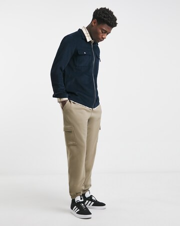 Cord Zip Through Overshirt