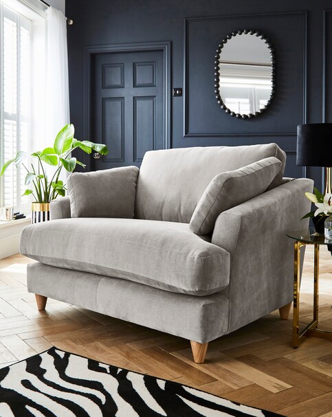 Joanna Hope Tilly Chenille Snuggler Chair