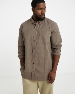 Long Sleeve Check Oxford Shirt Long