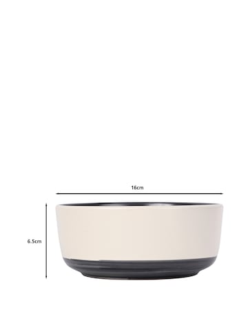 Waterside Brushed Monochrome 16 Piece Dinner Set