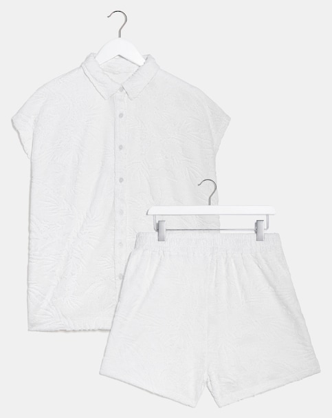 Mix and Match Jacquard Towelling Beach Co-ord