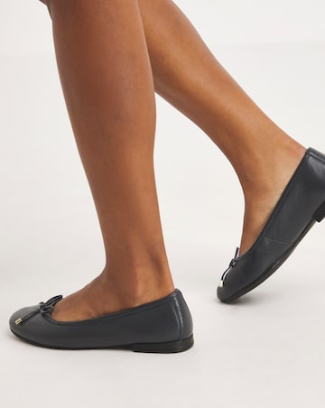 Talia Leather Ballerina Shoes Extra Wide EEE Fit