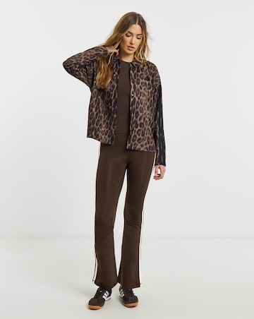 adidas Leopard Print 3 Stripe Lightweight Jacket