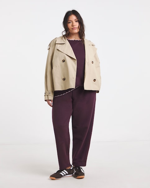 Blackcurrant Barrel Leg Jogger