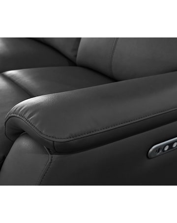 Aspire Kingsmere Leather Power Recliner Corner Sofa