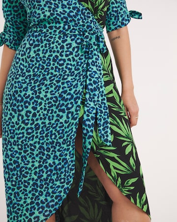 Dancing Leopard Olivera Mix Midi Dress