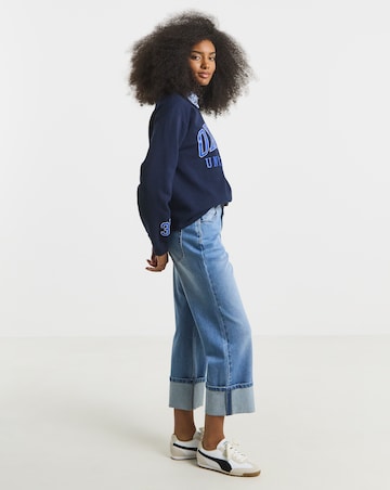 Navy Oxford License Sweatshirt
