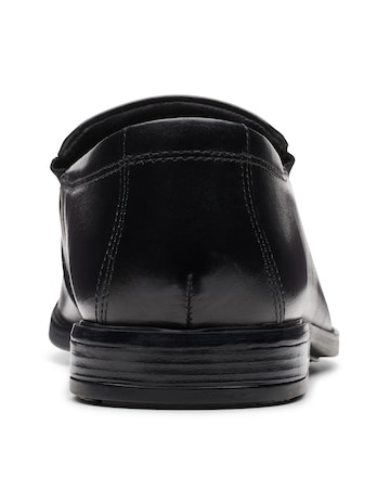 Clarks Howard Edge Shoes Wide Fit - Black
