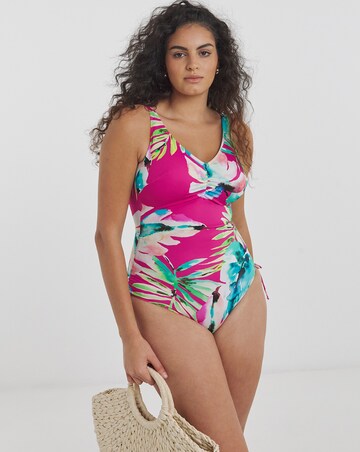 Fantasie Carabelita V Neck Wired Adjustable Leg Swimsuit Peony