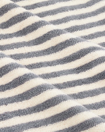 Yard Hebden Stripe Cotton Towel - Grey