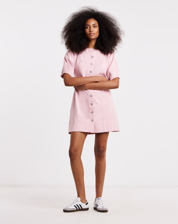 Simply Be Sweet Pink Cinched Mini Dress