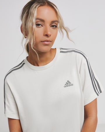 adidas 3 Stripe Crop Top