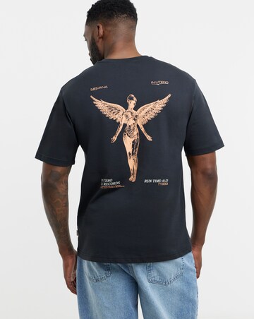 Only & Sons Nirvana Back Graphic T-Shirt - Black