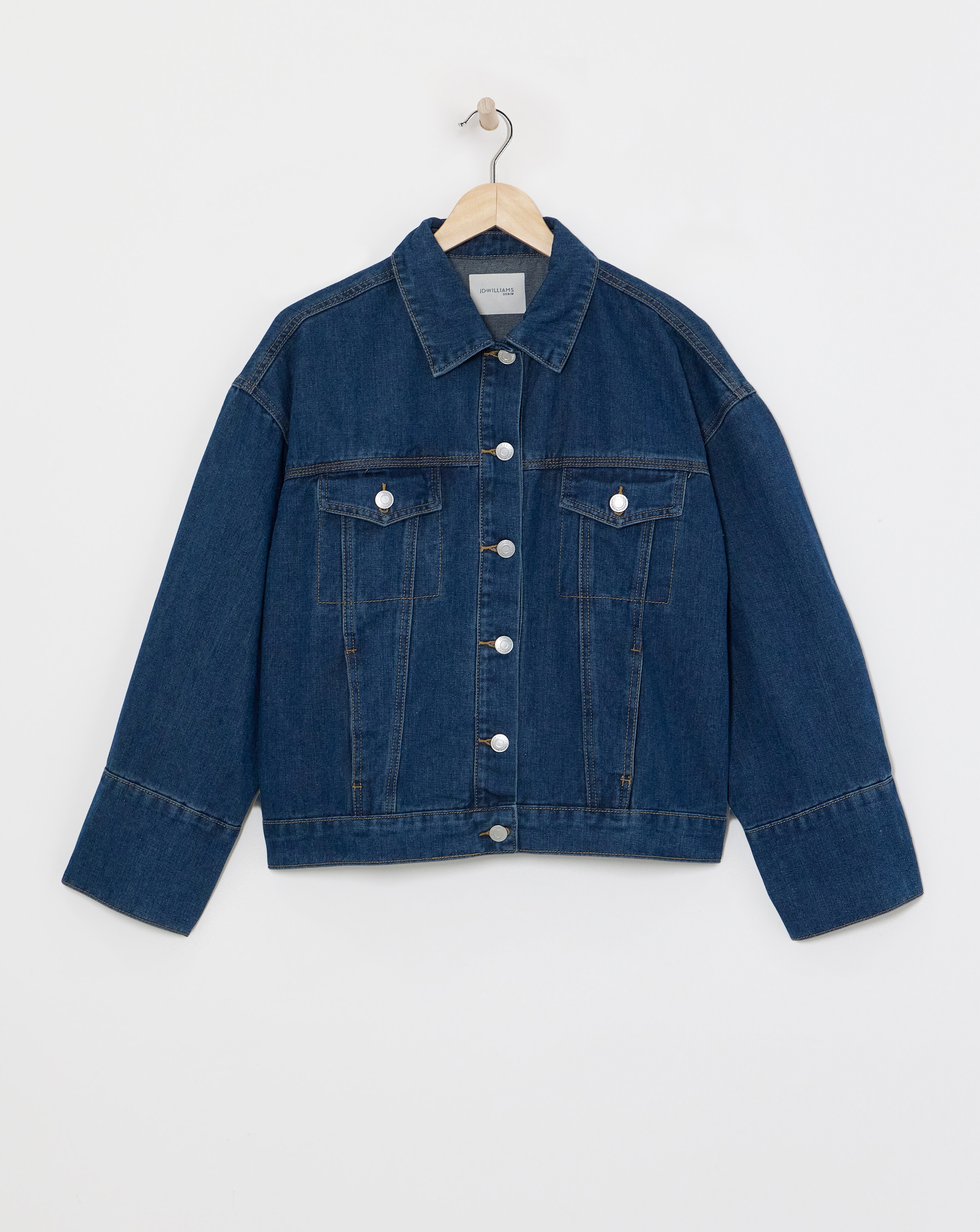 Indigo Oversized Trucker Denim Jacket