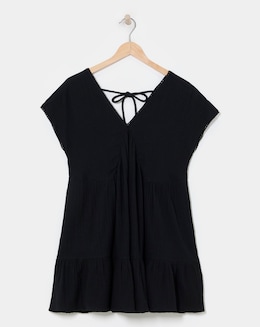 Beach To Beach Cheese Cloth Mini Beach Dress