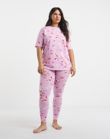 Simply Be Dog Print Pyjama Set