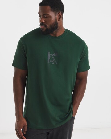 Jack & Jones Skully Back Graphic T-Shirt - Green