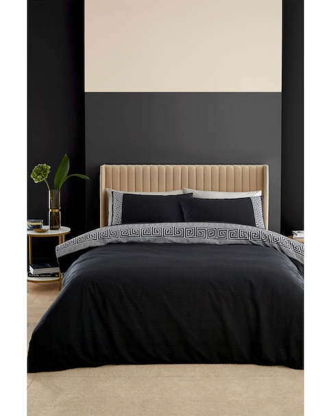 Catherine Lansfield Artemis Greek Key Duvet Set