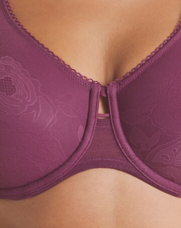 Triumph Wild Rose Sensation Minimiser Wired Bra Plum