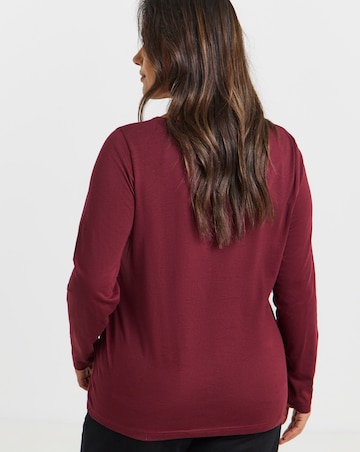 Black, Mocha & Burgundy 3 Pack Slash Neck Tops