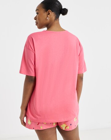 Simply Be Value Pyjama Short Set Cocktail Print