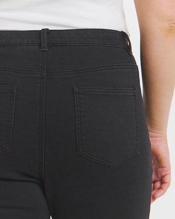 Black Fleece Lined Cosy Warm Feel Soft Stretch Skinny Jeans