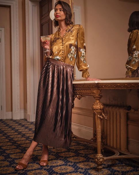 FatFace Talia Midi Skirt